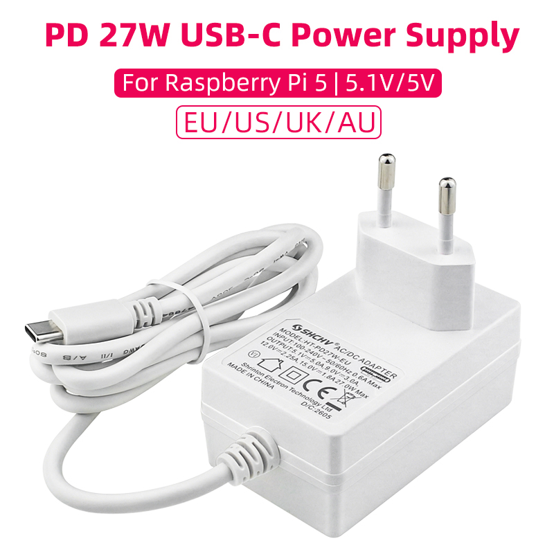 Pi Power Supply - Bộ nguồn 5.1V 5A cho Raspberry