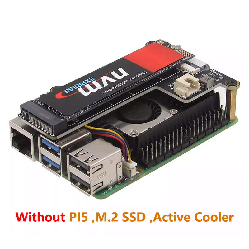 Raspberry Pi 5 PCIE M.2 NVMe P - đánh giá và giá Pi Cooler