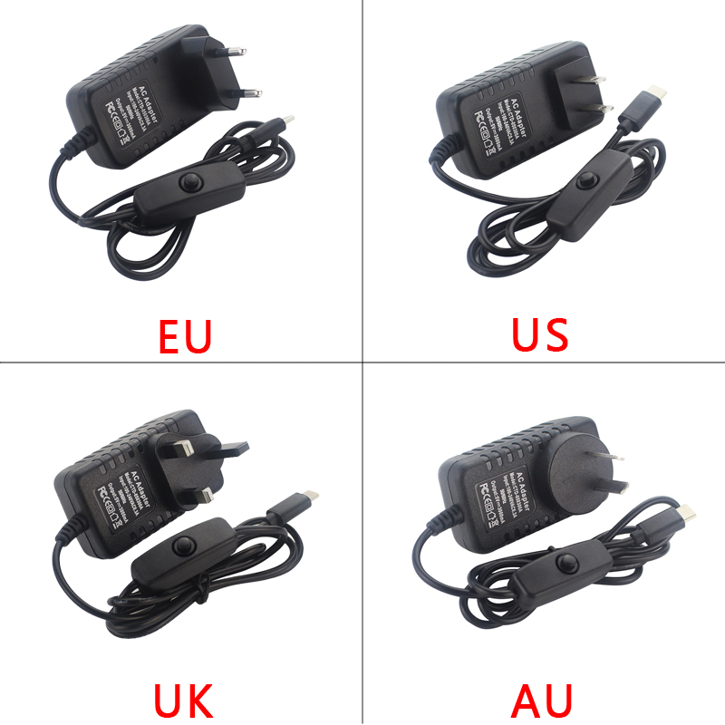 Bộ nguồn 5V 3A cho Raspberry P - đánh giá và giá Pi Power Supply