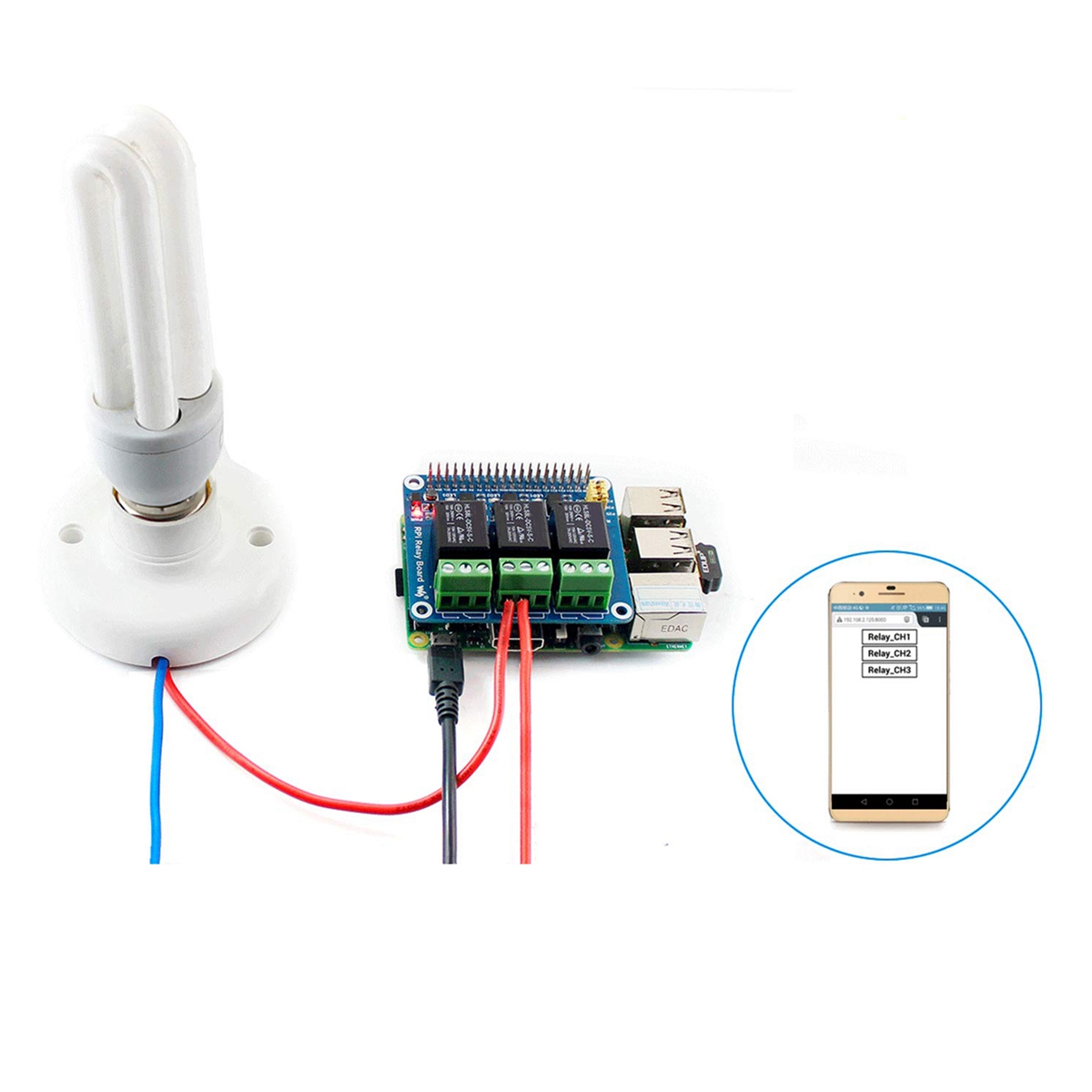 Waveshare 5V 3-Channel Relay M - đánh giá và giá Raspberry Pi Kit