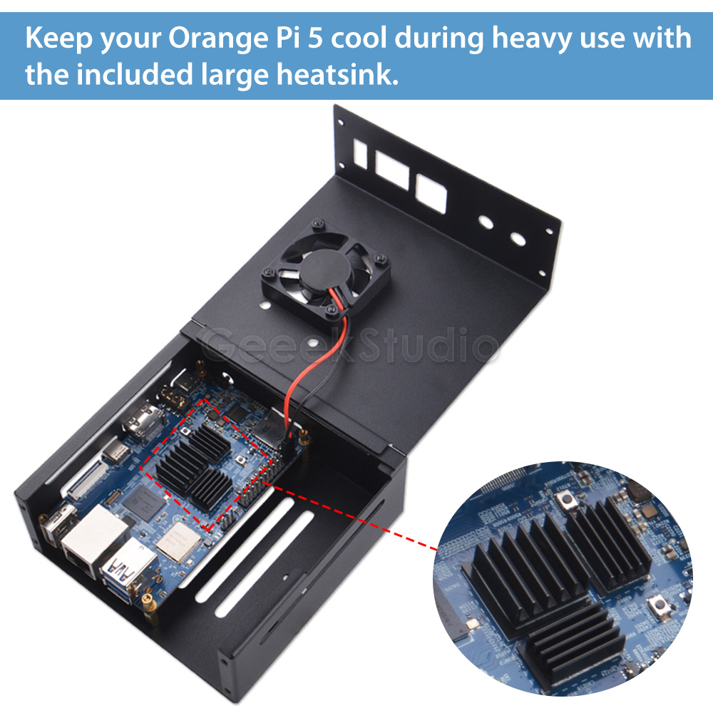 Orange Pi 5/5B Metal Protectiv - đánh giá và giá Pi 5 Case