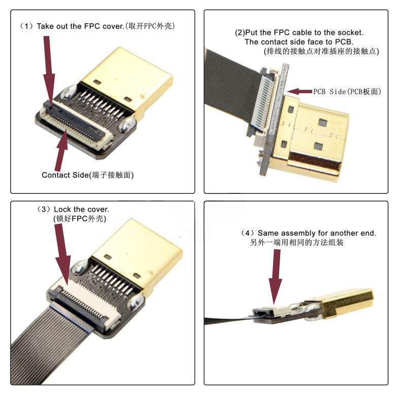 Ribbon FPV HDMI-Compatible Con - đánh giá và giá Pi Camera Cable