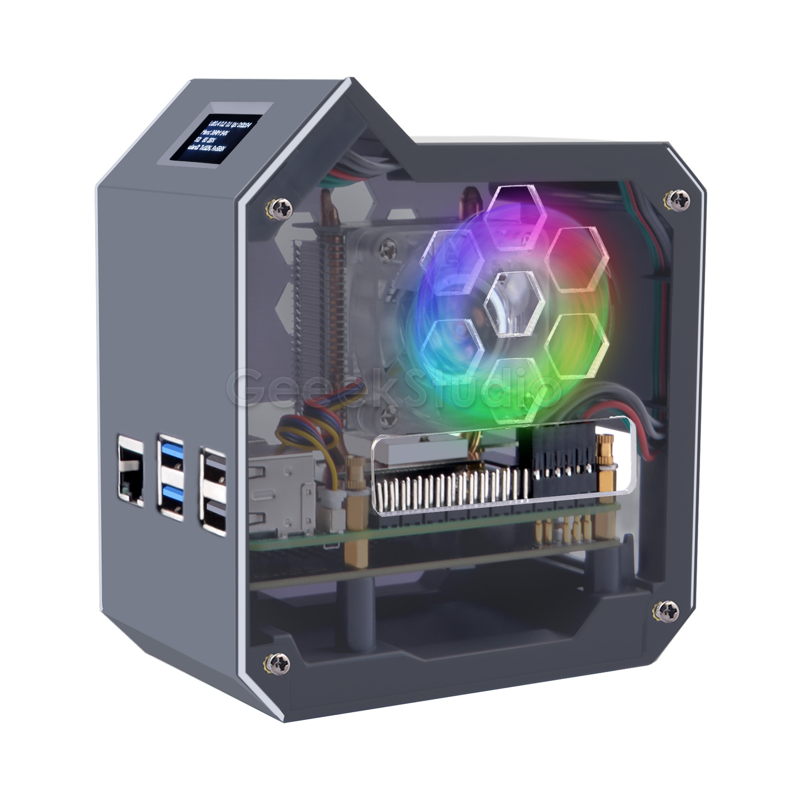 Bộ Kit NAS NVMe N07 Minitower  - đánh giá và giá Pi 5 Case